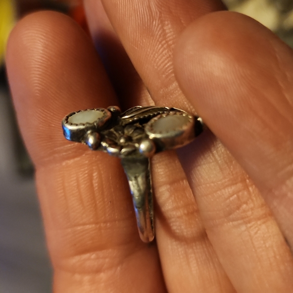 Silver and moon natural moonstone - Picture 3 of 4